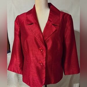 Isabella Suits Red Jacket Size 14
